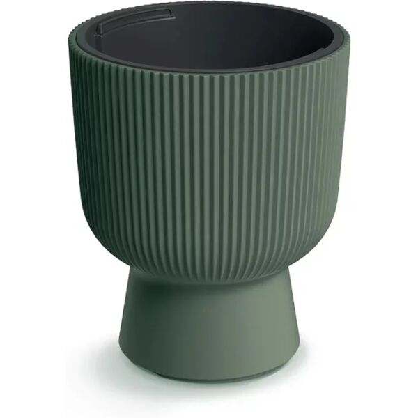 prosperplast vaso per piante e fiori milly24/vm  in polipropilene verde h 30.5 cm l 24 x p 24 cm Ø 24 cm