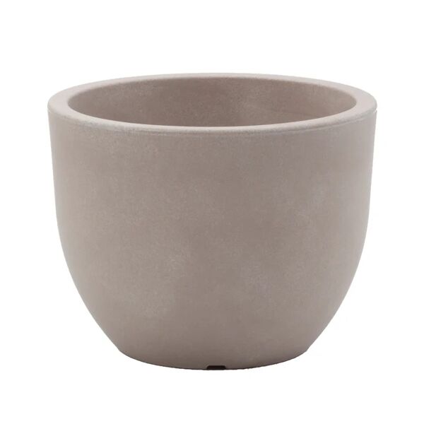 no brand 1 pz di vaso conca cm.40x31h-lt.27 avana