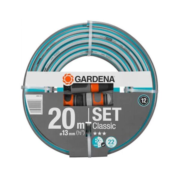 gardena set tubo da giardino 5 pz classic 13 mm 20 m 18004-20