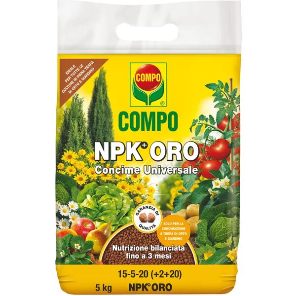 compo concime granulato  npk+oro - 5 kg.