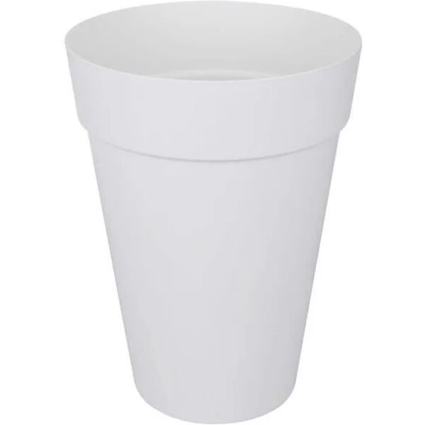 elho vaso da fiori rotondo in plastica loft urban white Ø 34 x 45,6 cm 23 l