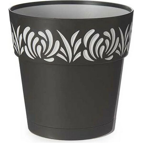 stefanplast vaso gaia tondo ris.acqua grafite 20 h 19 stefanpl