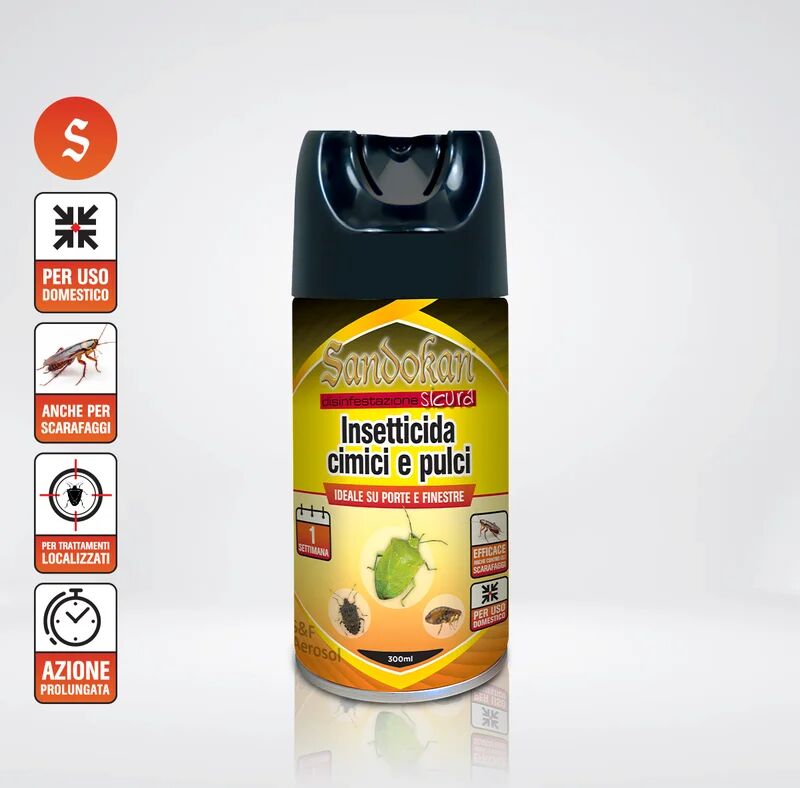 sandokan insetticida spray per formiche  cimici tac 300 ml