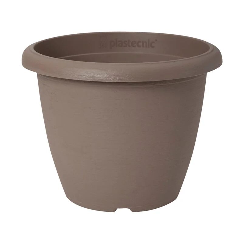 plastecnic vaso per piante e fiori campana terrae  in polipropilene beige h 30.7 cm Ø 40 cm