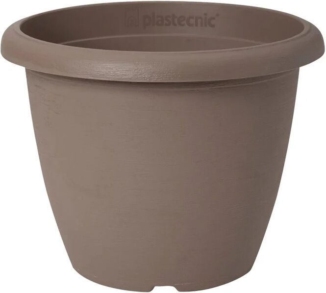 plastecnic vaso per piante e fiori campana terrae  in polipropilene beige h 34 cm Ø 45 cm