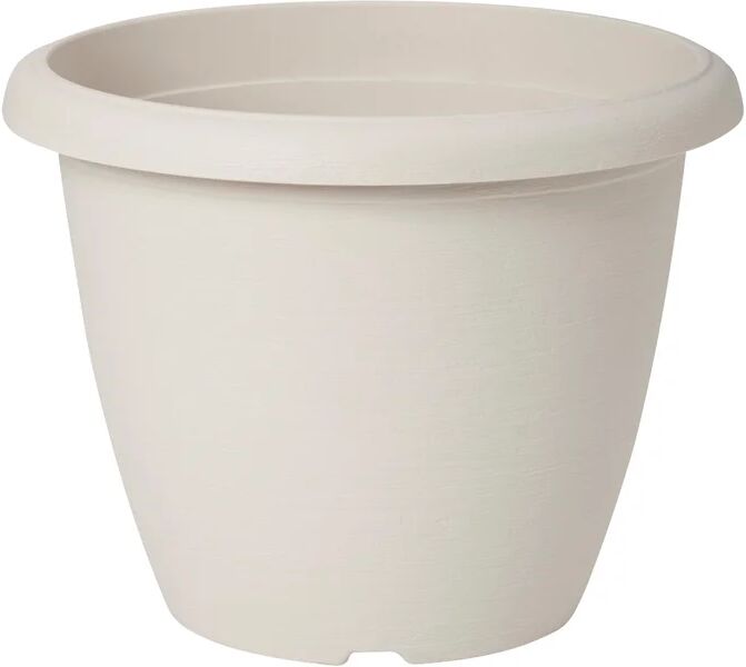 plastecnic vaso per piante e fiori campana terrae  in polipropilene bianco h 23 cm Ø 30 cm