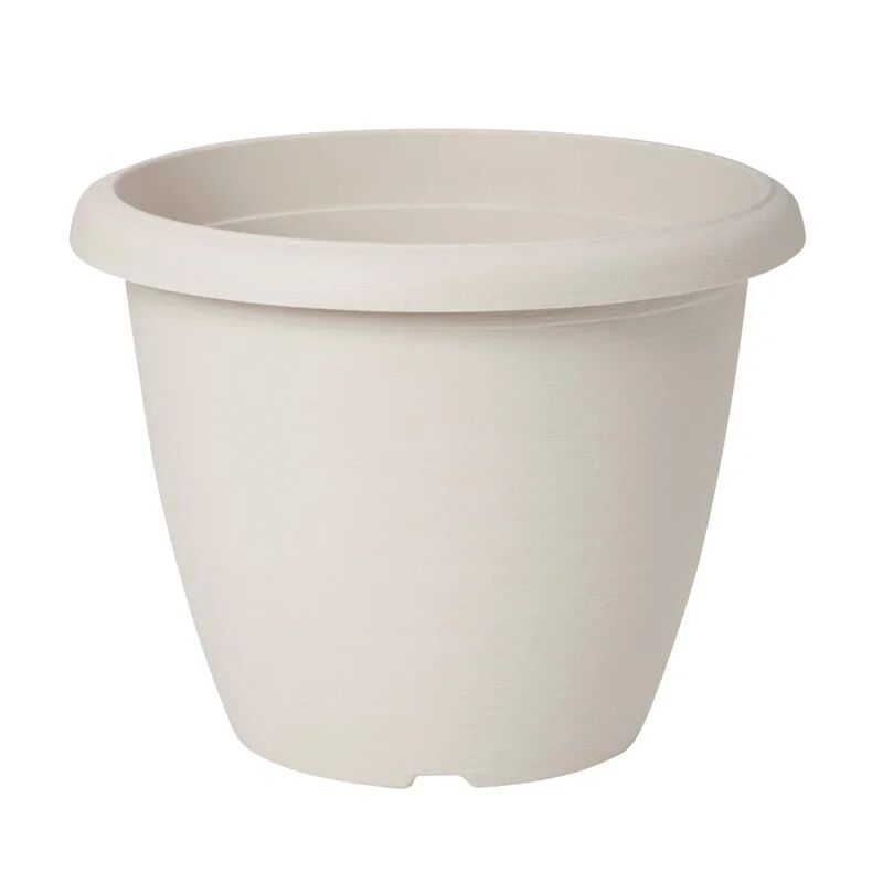 plastecnic vaso per piante e fiori campana terrae  in polipropilene bianco h 30.7 cm Ø 40 cm