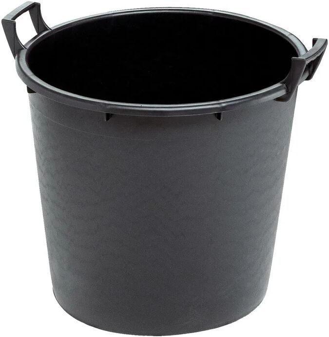 stefanplast vaso per piante e fiori linea professionale  in polietilene nero h 45 cm Ø 55 cm