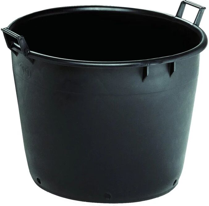 stefanplast vaso per piante e fiori linea professionale  in polietilene nero h 39 cm Ø 50 cm