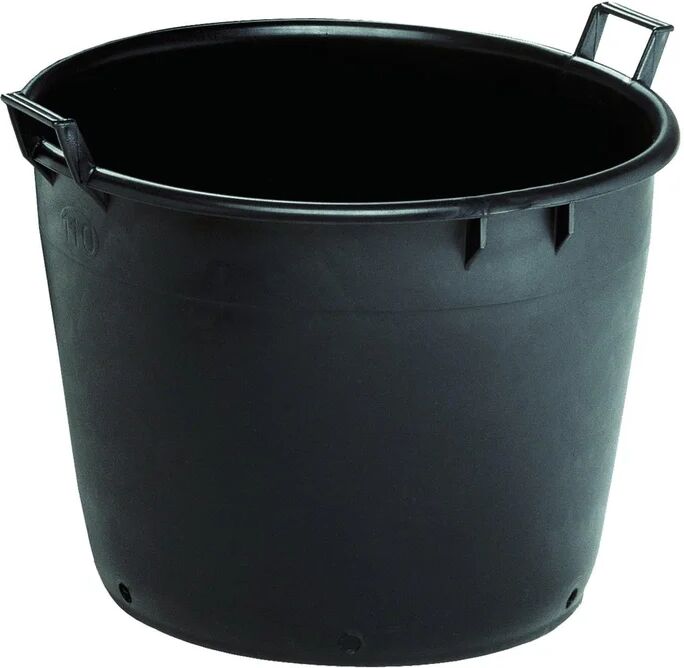 stefanplast vaso per piante e fiori linea professionale  in polietilene nero h 44 cm Ø 60 cm