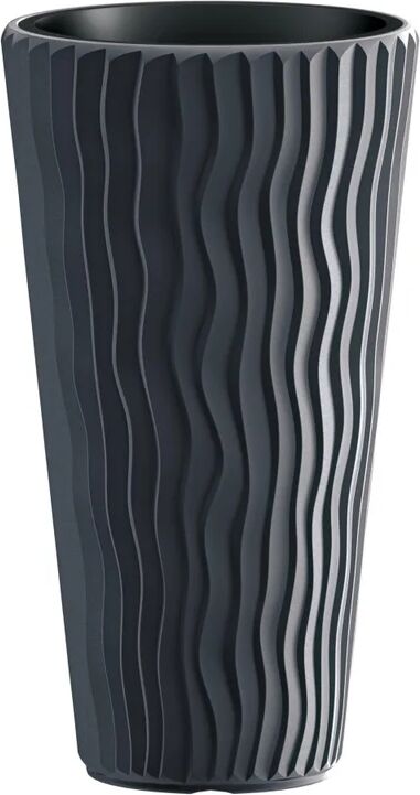 prosperplast vaso per piante e fiori sandy  antracite h 70.8 cm Ø 39 cm