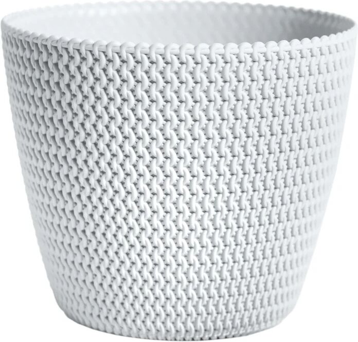 prosperplast vaso per piante e fiori splofy  bianco h 15.8 cm Ø 18.7 cm