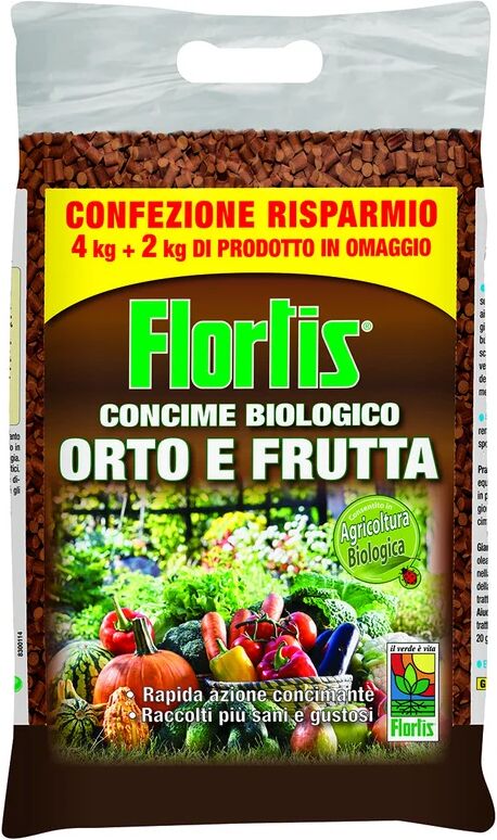 flortis concime granulato  biologico orto-frutta 4+2 kg