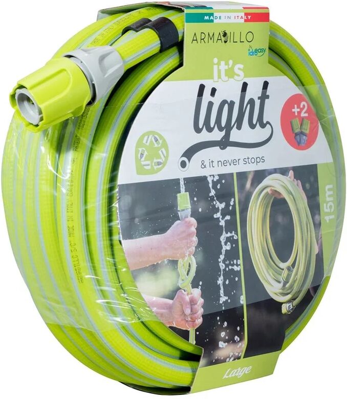 leroy merlin tubo di irrigazione antisvergolamento e antitorsione armadillo kit 15 mt 5/8 l 15 m x Ø 18 mm