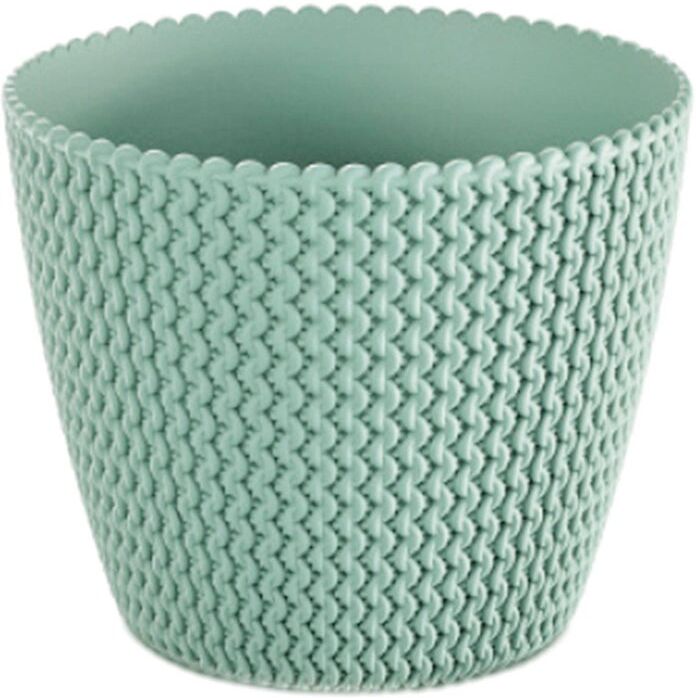 prosperplast vaso per piante e fiori splofy  in polipropilene verde h 16 cm Ø 19 cm