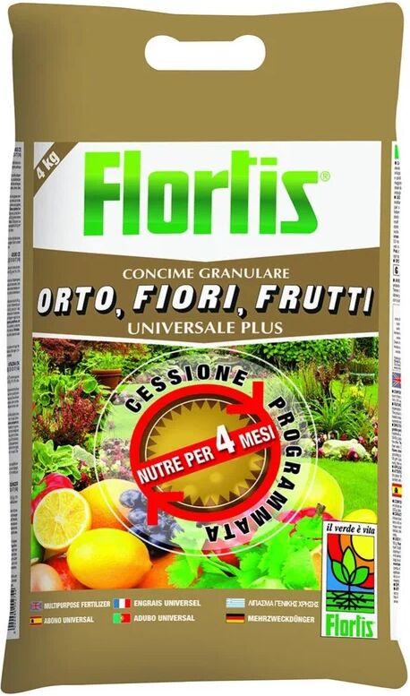 flortis concime granulato  orto-fiori-frutti sacco da 4 kg