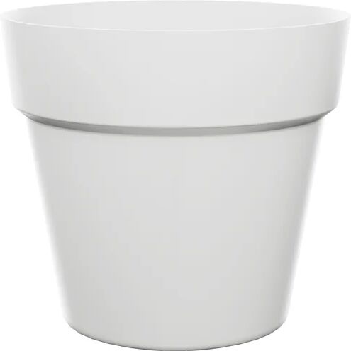 naterial vaso per piante e fiori   in polipropilene bianco h 40.4 cm l 47 x p 34.1 cm Ø 47 cm