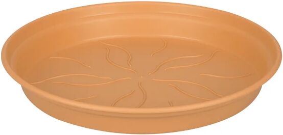 elho sottovaso per vaso da fiori  green basics in polipropilene di colore terracotta Ø 10 x h 1.6 cm