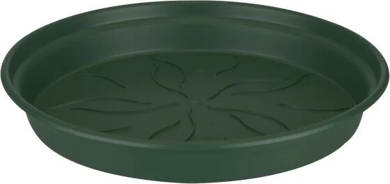 elho sottovaso per vaso da fiori  green basics in polipropilene di colore verde Ø 10 x h 1.6 cm