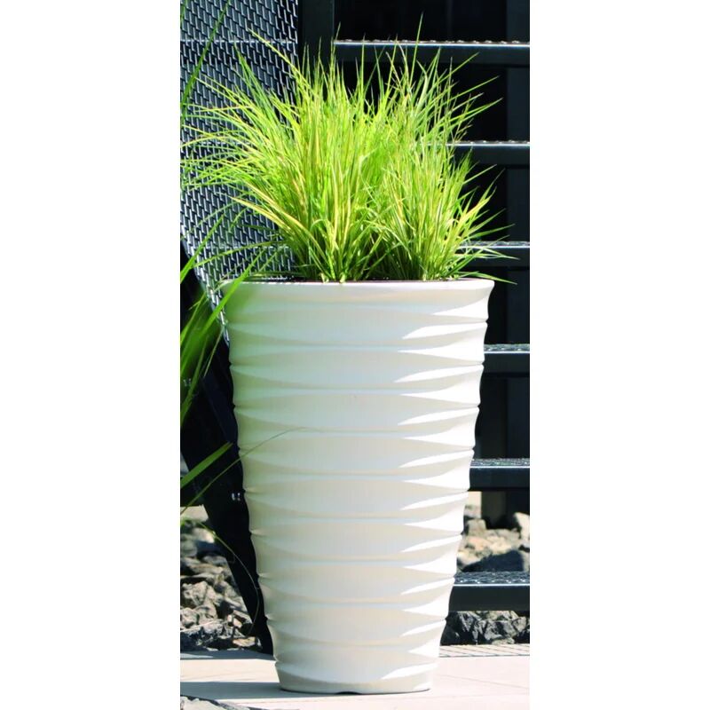 prosperplast vaso per piante e fiori freze  in polietilene bianco h 42 cm Ø 38 cm