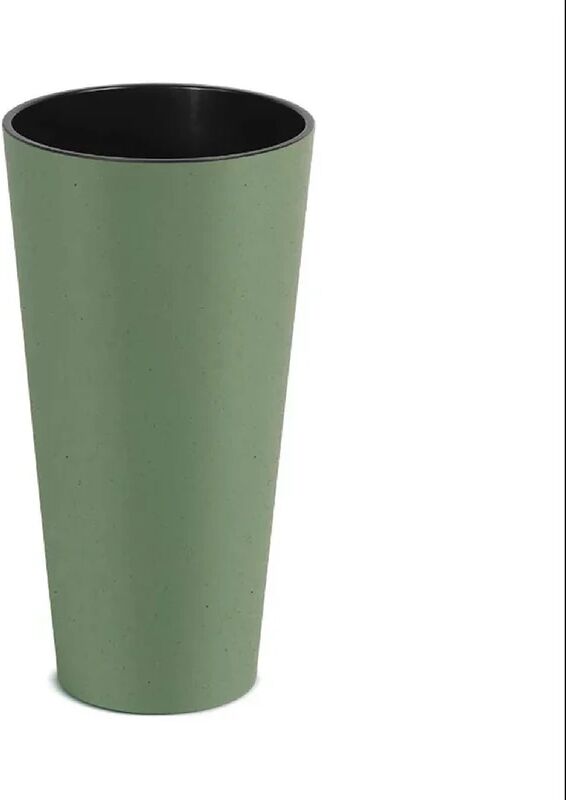 prosperplast vaso per piante e fiori tubus  in polipropilene verde h 47.6 cm Ø 25 cm