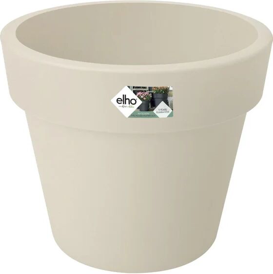 elho vaso per piante e fiori green basics top planter  in polipropilene bianco h 19.6 cm