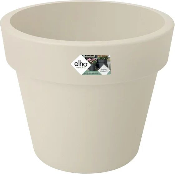 elho vaso per piante e fiori green basics top planter  in polipropilene bianco h 25.2 cm