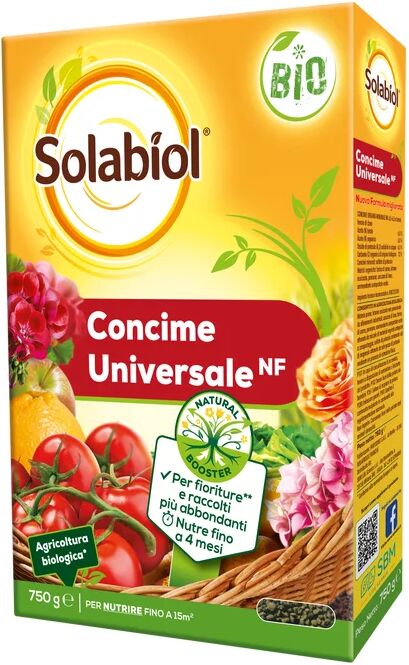 solabiol concime granulato  bio universale granulare da applicare sul terreno e successivamente interrare leggermente