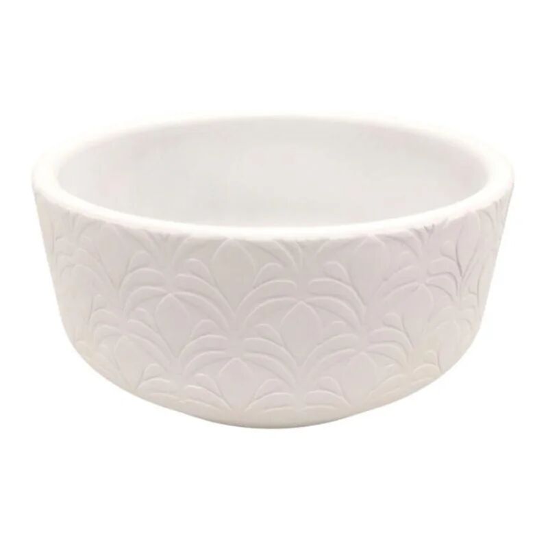 leroy merlin vaso decorativo decori in resina bianco h 9 cm