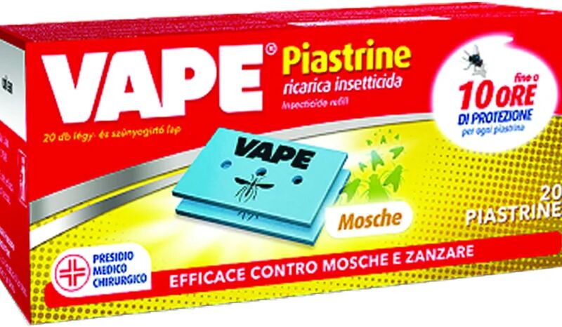 vape piastrina per elettroemanatori mosche e zanzare - in confez. da pz.20