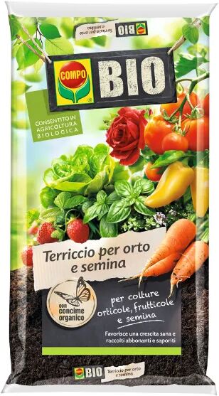 compo bio terriccio orto e semina litri 80