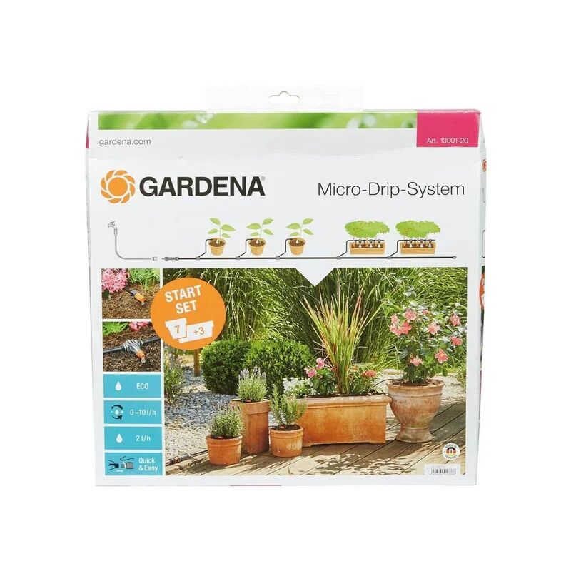 gardena kit irrigazione sistema micro-drip per 10 vasi