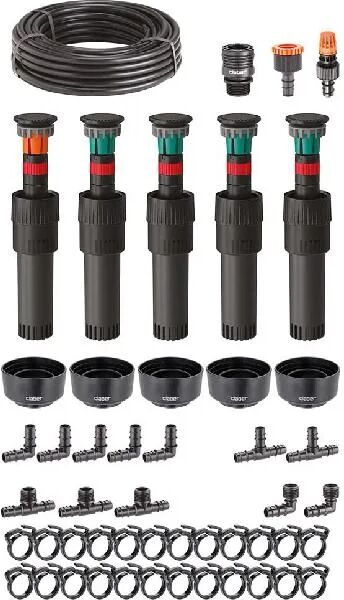 claber 90200 set irrigazione interrata giardino 50mq starter kit colibri 902000000