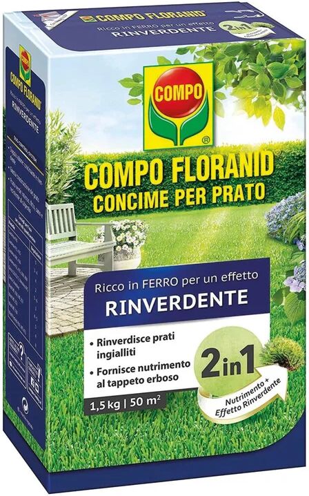 Compo Concime per il prato granulato  Floranid con ferro 1.5 Kg