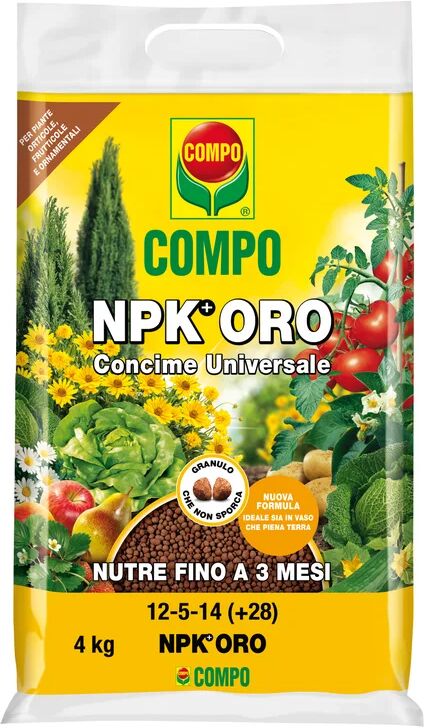 Compo Concime universale granulato  NPK ORO Sacchetto da 4 kg