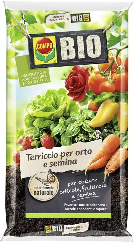 COMPO BIO COMPO TERRICCIO BIO ORTO E SEMINA LITRI 20