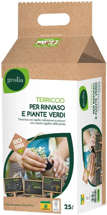 GEOLIA Terriccio per piante da appartamento 25 L