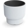 Prosperplast Vaso per piante e fiori ANNA30/C2  in polipropilene bianco H 27 cm L 30 x P 30 cm Ø 30 cm