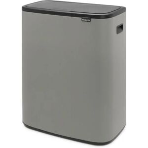 Brabantia Pattumiera per raccolta differenziata Bo Touch  manuale grigio 60 L