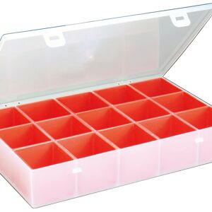 MOBIL PLASTIC Scatola organizer portaminuterie con 15 vaschette estraibili - Modello Class 14