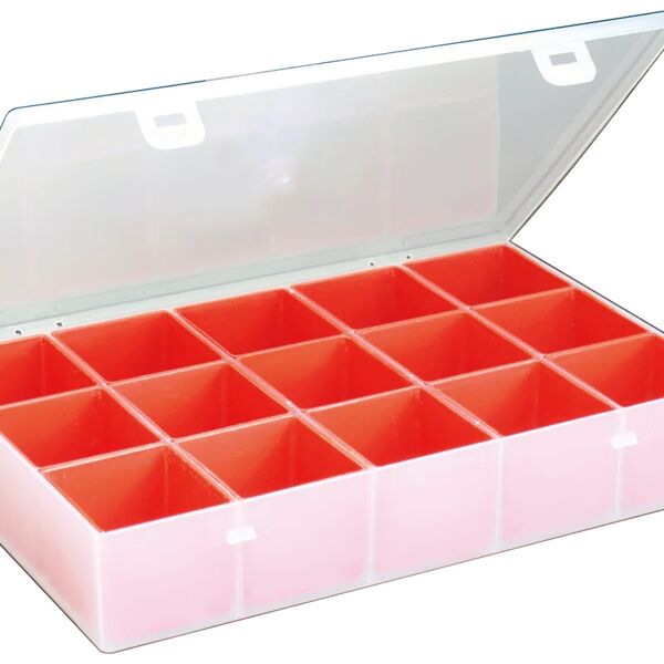 mobil plastic scatola organizer portaminuterie con 15 vaschette estraibili - modello class 14