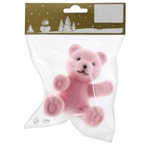 Leroy Merlin Orso rosa in 100% plastica L 18 x P 12.5 x H 6 cm