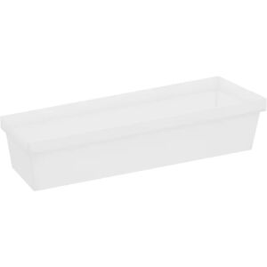 DELINIA ID Porta posate per barra a muro cucina gancio trasparente e bianco P 6.7 cm x L 100 x H 300 mm