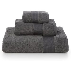 Leroy Merlin Asciugamano cotone 100% grigio / argento 38 x 29 cm, made in Italy, set di 3 pezzi