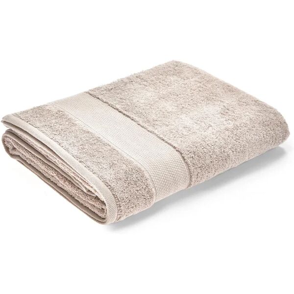 leroy merlin asciugamano cotone 100% beige 100 x 150 cm, made in italy