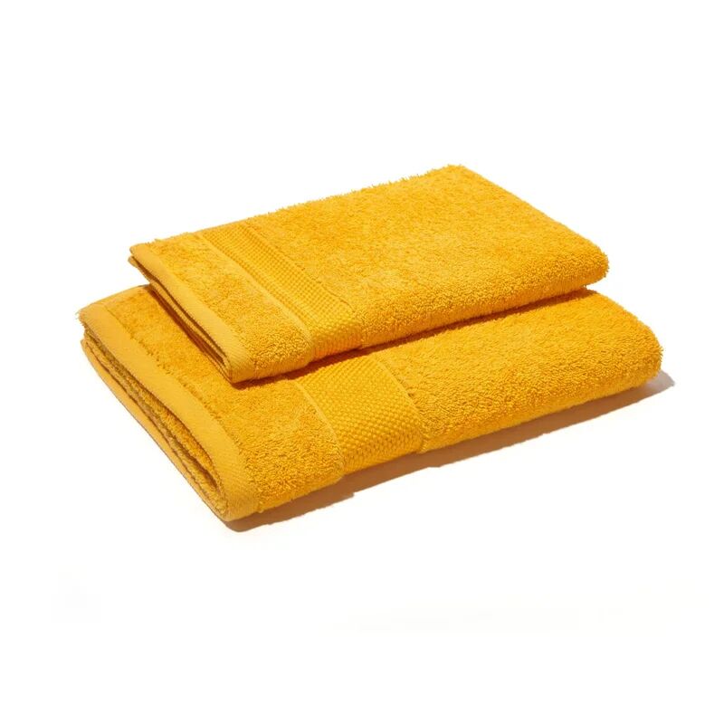 leroy merlin asciugamano cotone 100% giallo / dorato 55 x 100 cm, made in italy