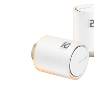 Netatmo Termostato intelligente e connesso  kit smart + 3 valvole bianco