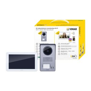 ELVOX VIMAR Videocitofono wireless connesso  Kit Video 7in TS WiFi 1F alim. DIN 2 fili
