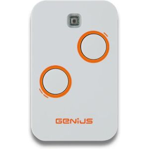 Genius Telecomando Rolling code  GE/6100330 in abs bianco 433.92 MHZ 2 canali