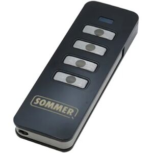 SOMMER Telecomando Rolling code  4CH SO/4013 in abs nero 433.92 MHZ 4 canali